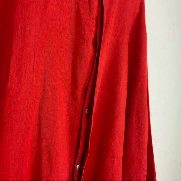 PLANET By Lauren G Linen Signature Shirt OS - Picture 6 of 10